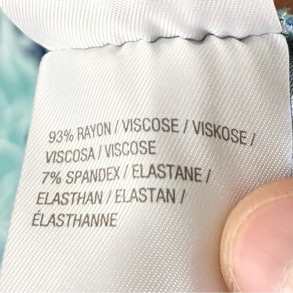 Belle Kim Gravel Blouse XL Flared Sleeve Floral VNeck Boho Indie Coastal Grandma - Picture 5 of 8